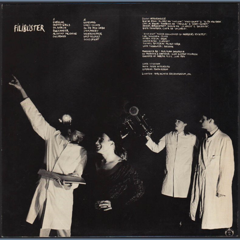 Filibuster - Original 1984 Danish Kong Pre label 13-track LP