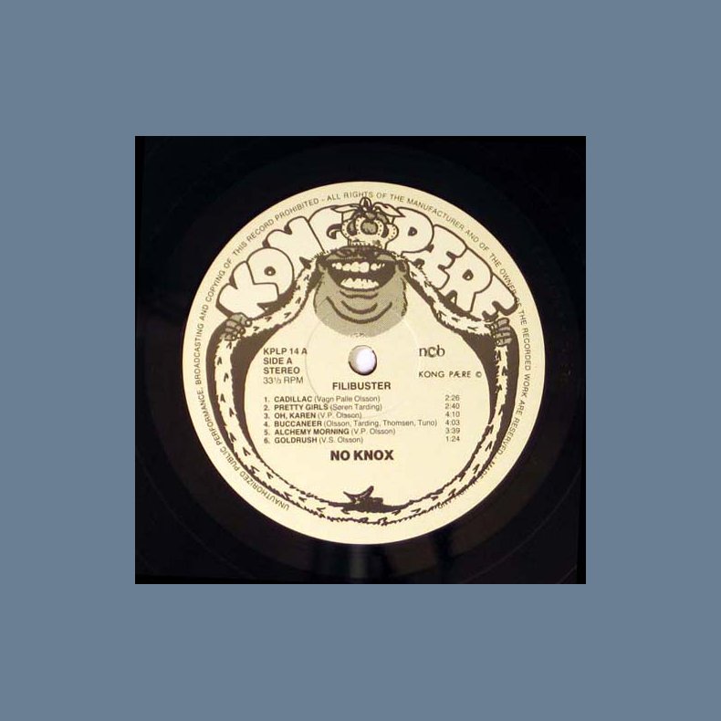 Filibuster - Original 1984 Danish Kong Pre label 13-track LP