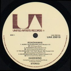 Roadhawks - Original 1976 UK United Artists label 8-track LP - Incl. Poster &amp; Sticker