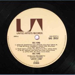Reg King - Original 1971 UK United Artist label 9-track LP