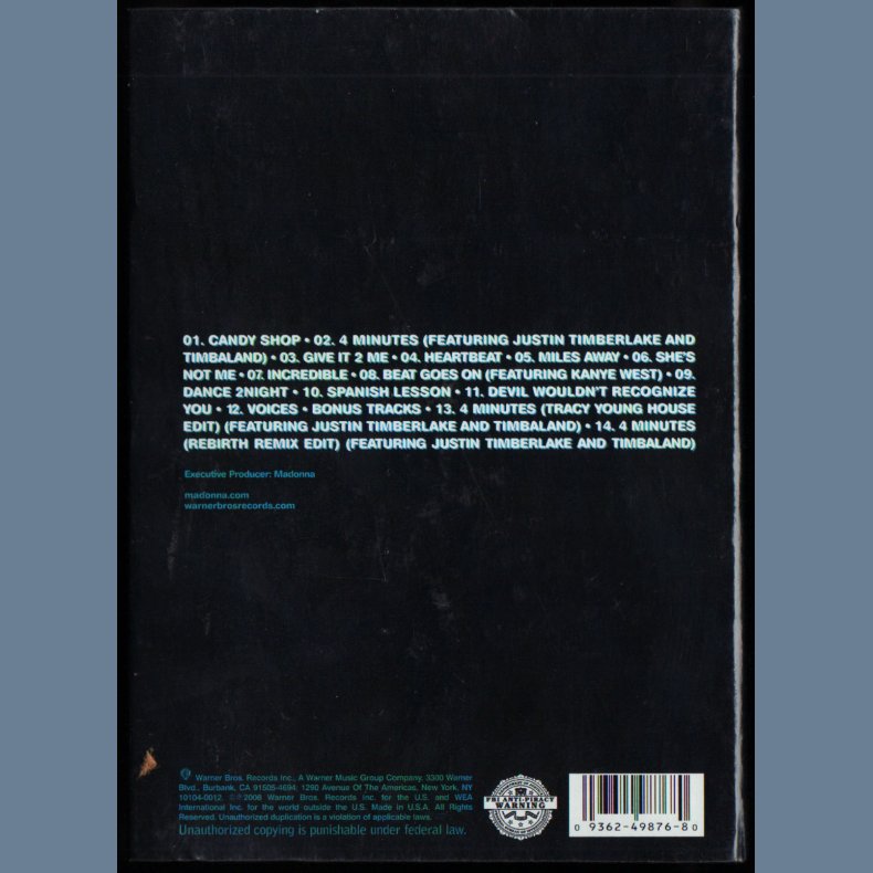 Hard Candy - 2008 US Warner Bros Limited Collectors Edition 14-track Candy Box 