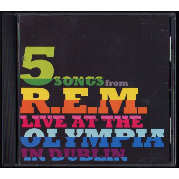 5 Songs From R.E.M. Live At The Olympia - 2009 European 5-track Promotional Issue CD Acetate