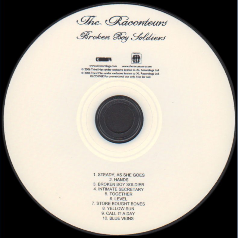 Broken Boy Soldiers - 2006 UK XL label 10-track Promotional Issue CD  Acetate
