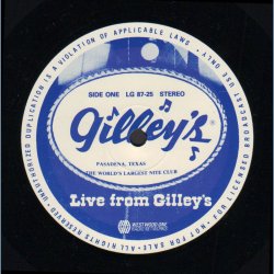 Live From Gilley's - Authentic 1987 US Westwood One label 13-track radio show LP