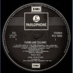 Forms And Feelings - 1970ies UK Parlophone label 8-track LP - 'two box labels