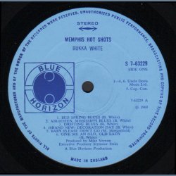 Memphis Hot Shots - Original 1969 UK Blue Horizon label Stereo 11-track LP
