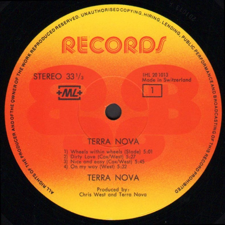Terra Nova - 1980 Swizz BB label 7-track LP