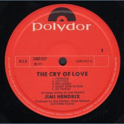 The Cry Of Love - Original 1970 Norwegian pressed 10-track LP