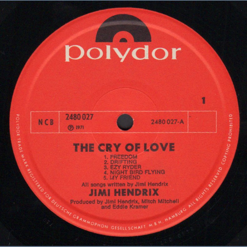 The Cry Of Love - Original 1970 Norwegian pressed 10-track LP