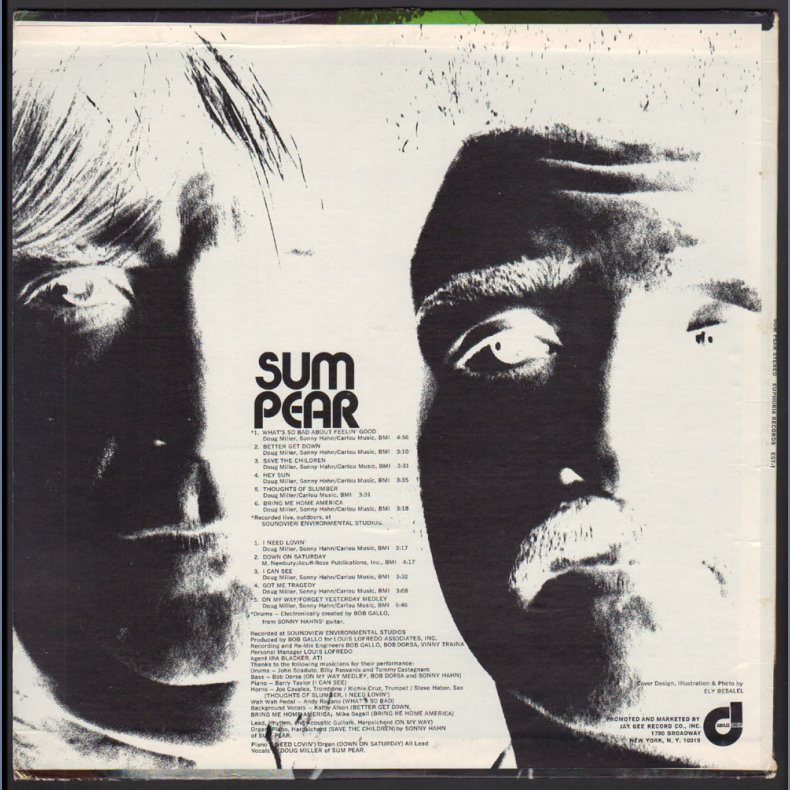 Sum Pear - 1971 US Euphoria label 11-track LP