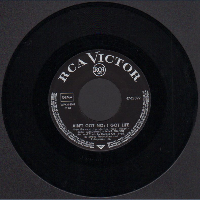 Ain't Got No - I Got Life b/w Do What You Gotta Do - 1968 German RCA Victor 2-track 7" Single