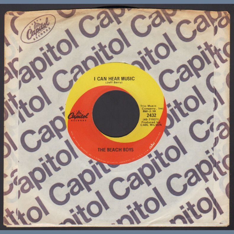 I Can Hear Music b/w All I Want To Do - Original 1969 US Capitol label 2-track 7" Single 