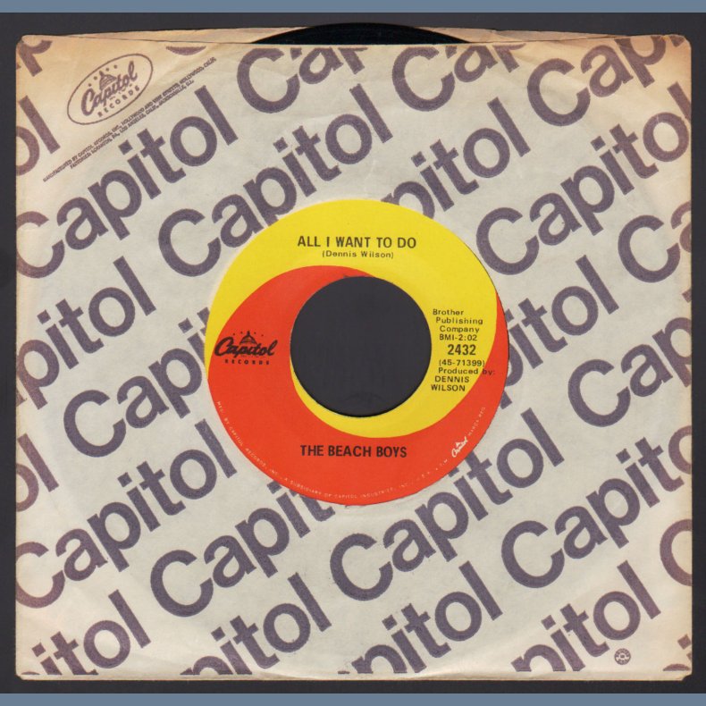 I Can Hear Music b/w All I Want To Do - Original 1969 US Capitol label 2-track 7" Single 