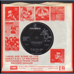 Let's Pretend b/w To Sir With Love - Original 1967 UK Columbia label 2-track 7" Single