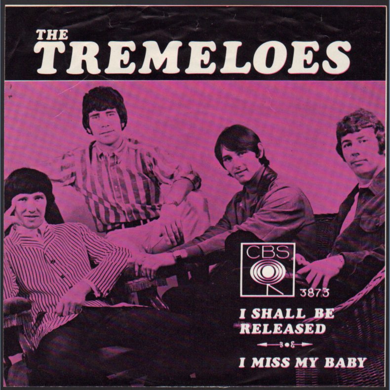 I Shall Be Released b/w I Miss My Baby - Original 1968 UK/Norwegian CBS label 2-track 7"