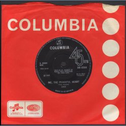 Me, The Peaceful Heart b/w Lookout - Original 1968 UK Columbia label 2-track 7" Single