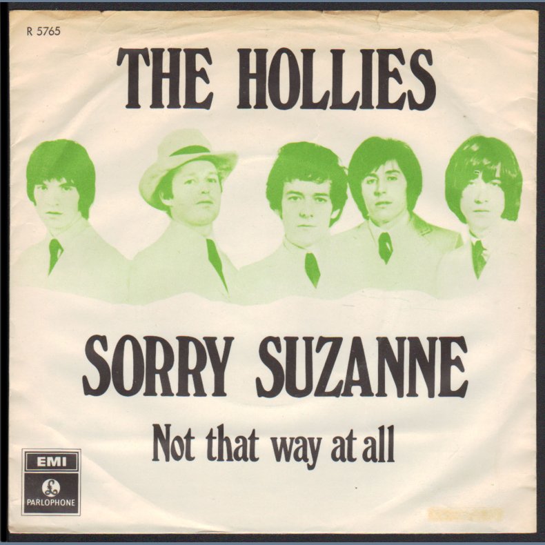 Sorry Suzanne b/w Not That Way At All - 1968 Danish Parlophone label 2-track 7" Single