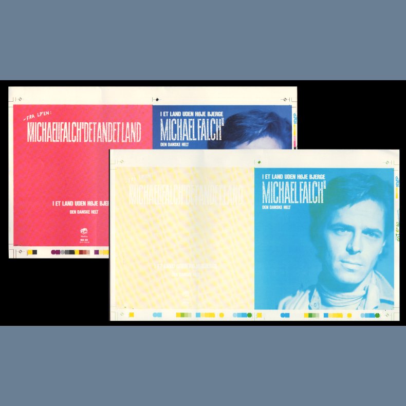 I Et Land Uden Hje Bjerge - 1986 Uncut Set Of Two Offset Prints