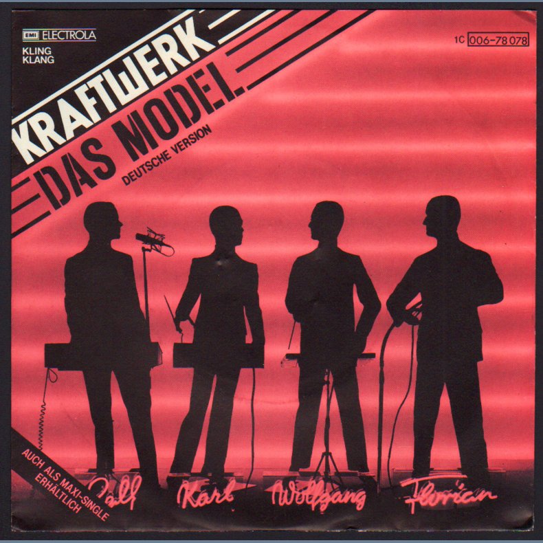 Das Model b/w The Model - 1978 German Pressed Kling Klang label 2-track 7" Single