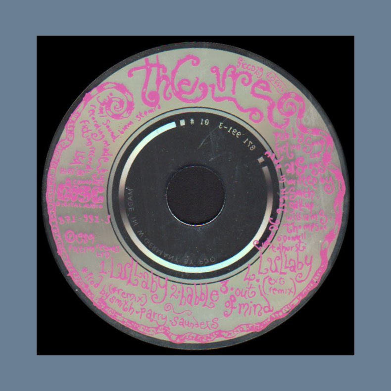 Lullaby - 1989 German pressed Fiction label 4-track CD Single