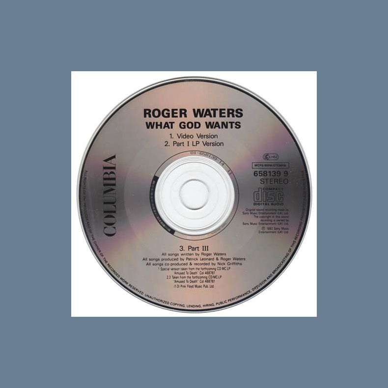 What God Want's, Part 1 - 1992 Austrian pressed 3-track limited numbered edition CD Single