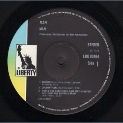 Man - Original 1971 UK Liberty label 5-track LP
