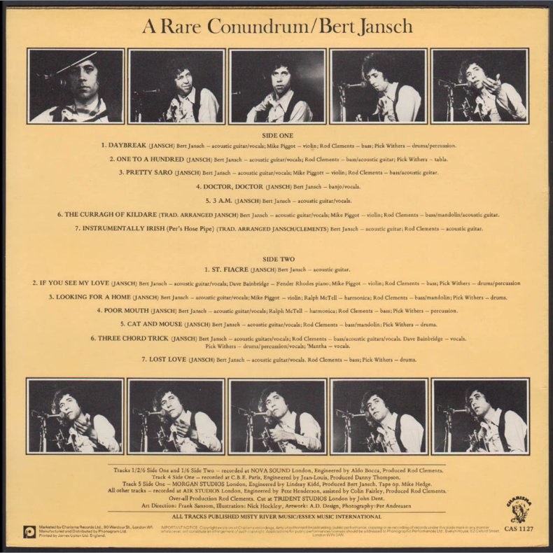 A Rare Conondrum - Original  1977 UK Charisma label 14-track LP