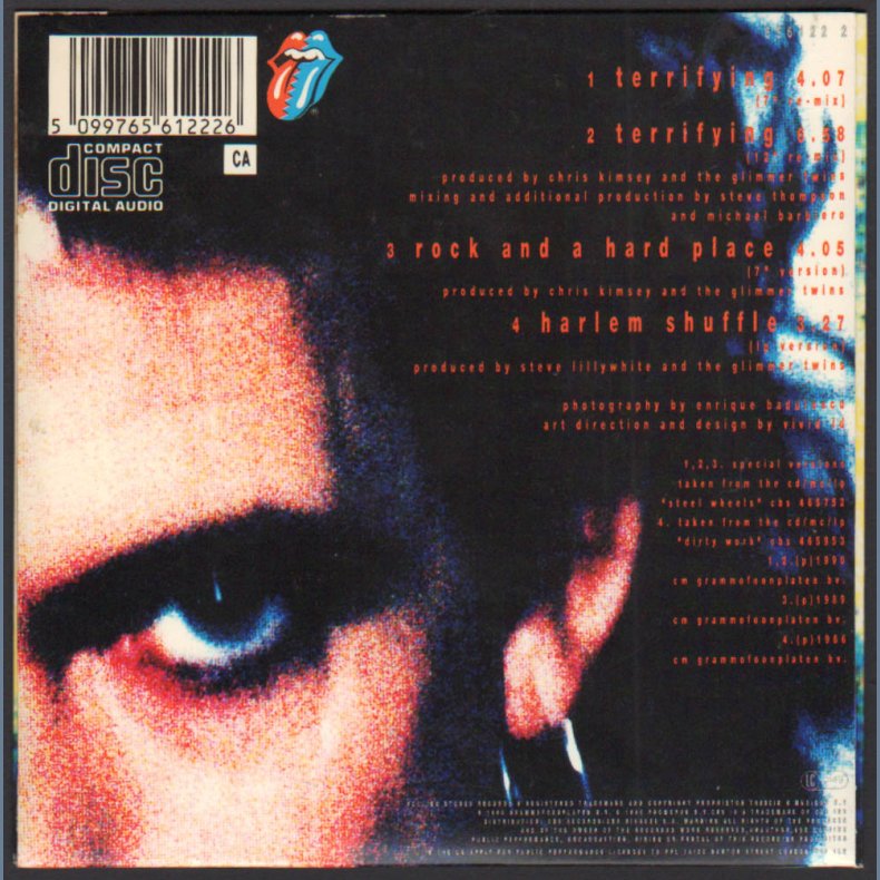 Terrifying - 1989 UK CBS label 4-track CD Single