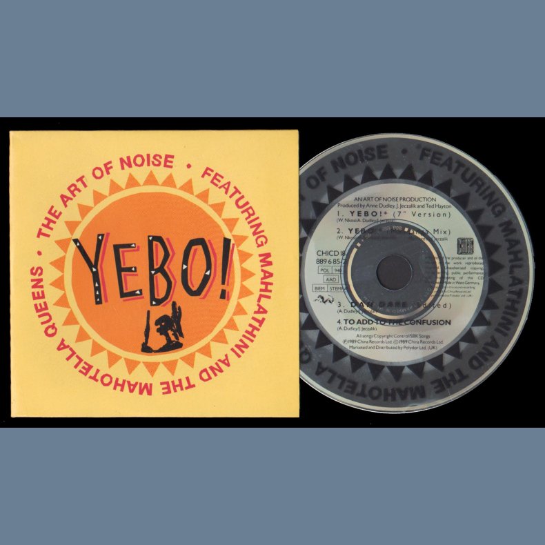 Yebo! - 1989 German printed China label 1st issue 4-track CD Single - Card Sleeve