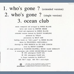 Who's Gone? 1991 German Pressed 3-track CD Single