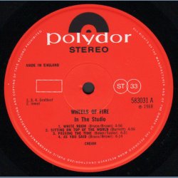 Wheels of Fire - Original 1969 UK Polydor label 13-track Stereo Vinyl 2LP Set