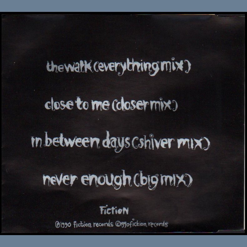 Songs From A New Album Mixed Up - 1990 UK Fiction label 4-track Promotional Issue Sampler CD