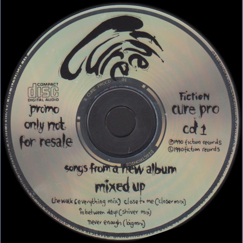 Songs From A New Album Mixed Up - 1990 UK Fiction label 4-track Promotional Issue Sampler CD