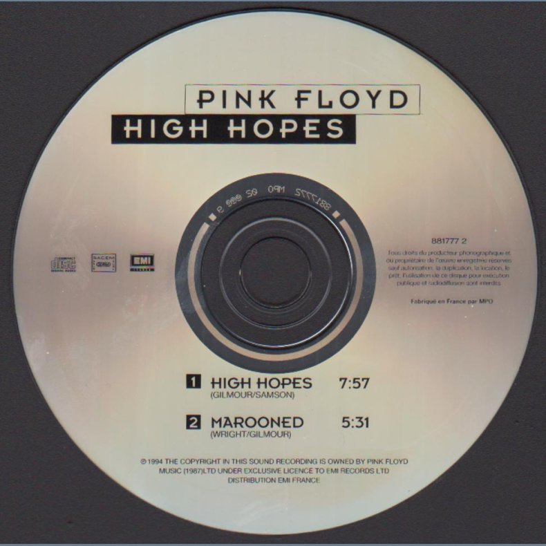 High Hopes - 1994 French 2-track CD Single