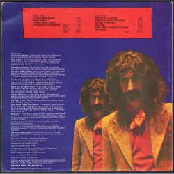 Chunga's Revenge - 1971 UK Reprise label 12-track 2nd issue LP - Tan Riverboat Labels