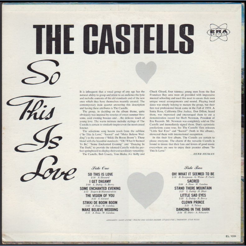 So This Is Love - 1962 US Era label 12-track LP