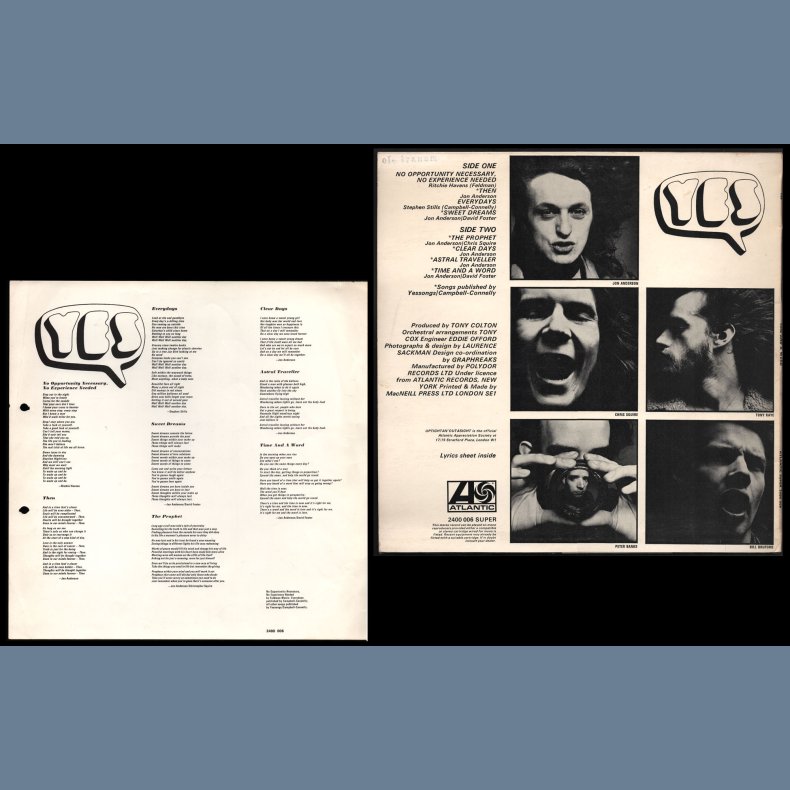 Time And A Word - Original 1970 UK Atlantic label 8-track LP - Plum &amp; Orange Labels