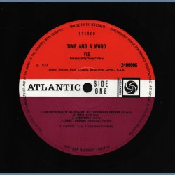 Time And A Word - Original 1970 UK Atlantic label 8-track LP - Plum &amp; Orange Labels
