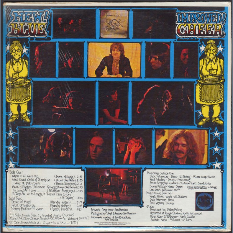 New! Improved! Blue Cheer - Original 1969 US Philips label 9-track LP