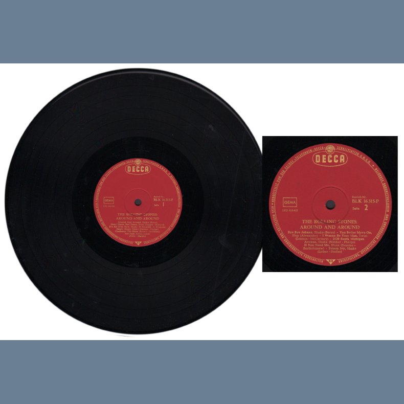 Around and around - Original 1964 German pressed 12-track LP - Maroon &amp; Gold Labels