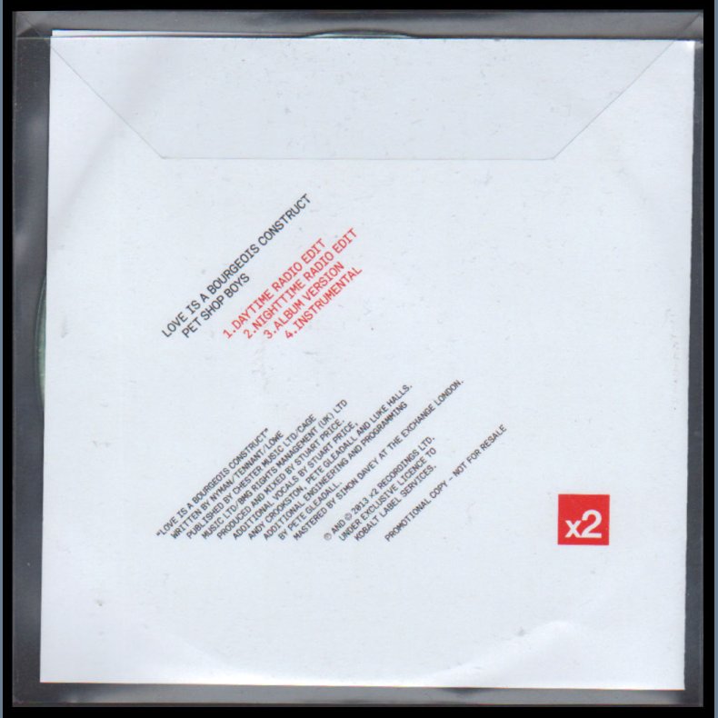 Love Is A Bourgeois Construct - Authentic 2013 UK x2 label 4-track Promotional Issue CD Acetate