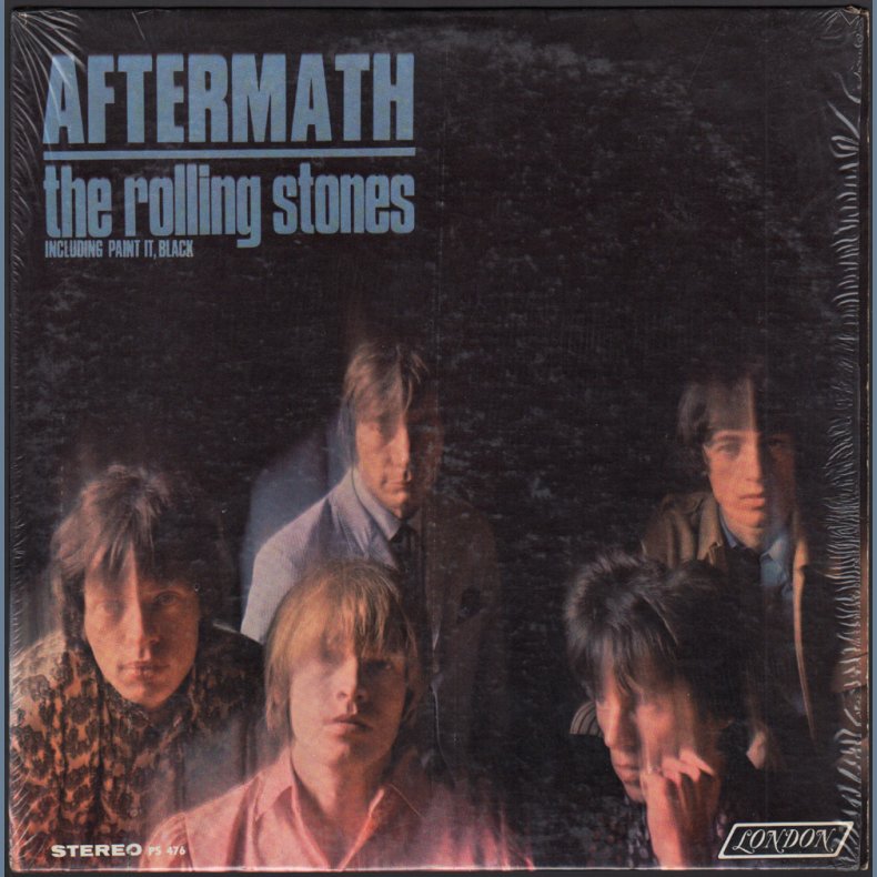 Aftermath - Original 1966 US London label 11-track Stereo LP - Dark Blue Boxed Logo Labels