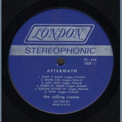 Aftermath - Original 1966 US London label 11-track Stereo LP - Dark Blue Boxed Logo Labels