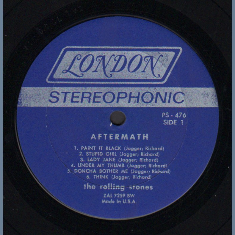 Aftermath - Original 1966 US London label 11-track Stereo LP - Dark Blue Boxed Logo Labels
