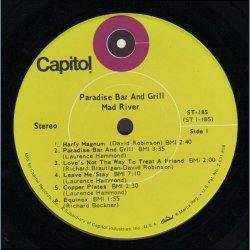 Paradise Bar and Grill - 1969 US Capitol label 10-track LP - Green 'Target' Labels