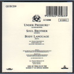 Under Pressure - Original 1988 UK Parlophone label 3-track 3" CD Single