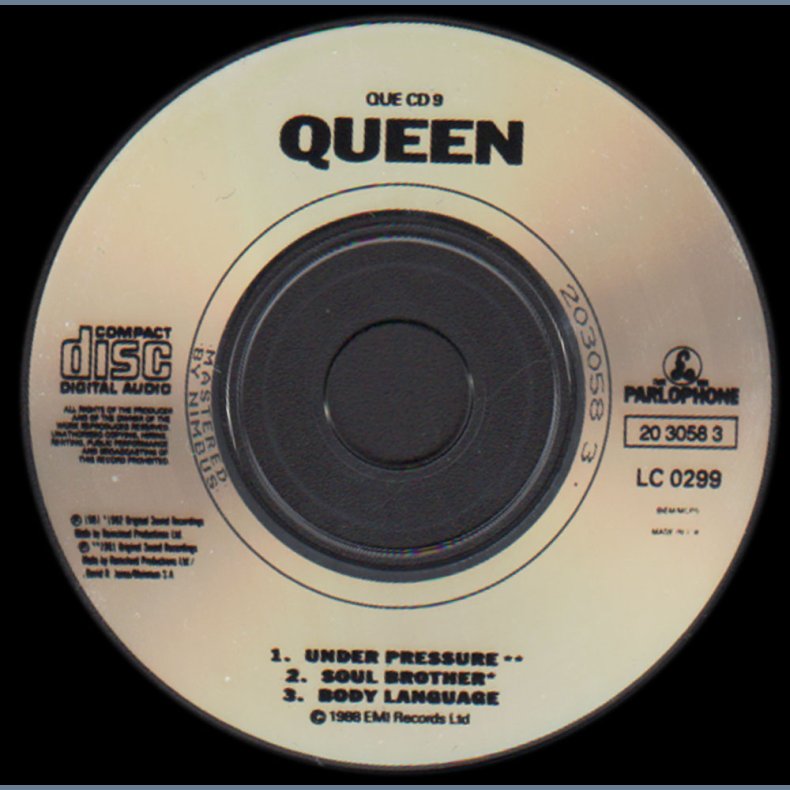Under Pressure - Original 1988 UK Parlophone label 3-track 3" CD Single