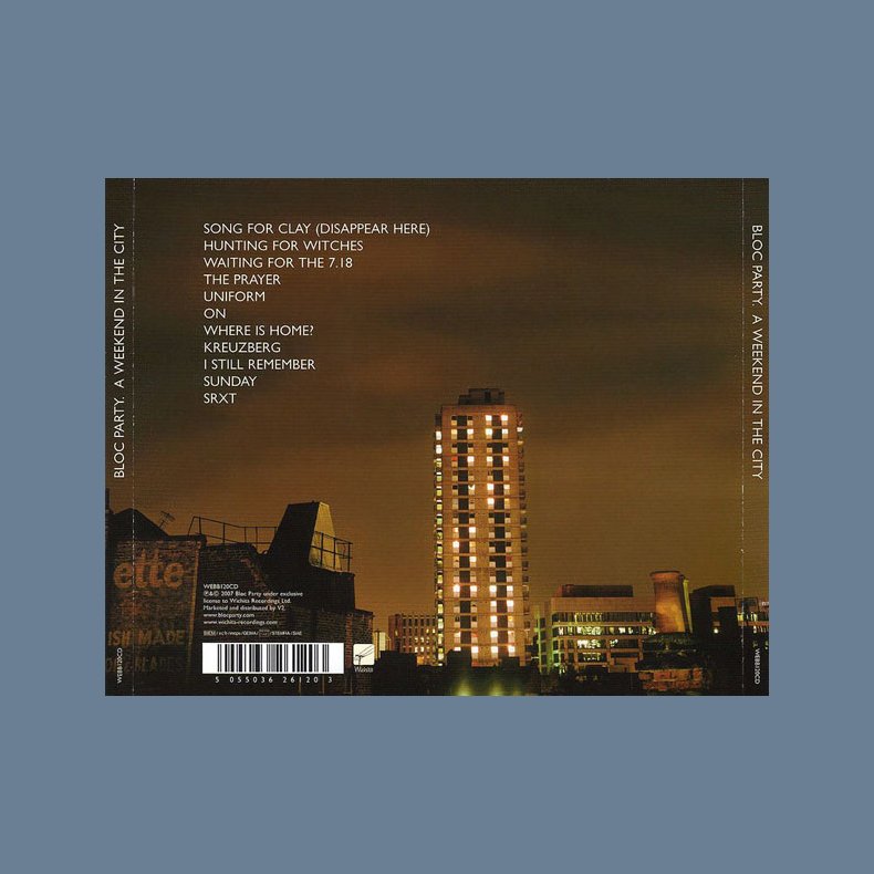 A Weekend In The City - 2007 European Wichita label 11-track CD - Autographed