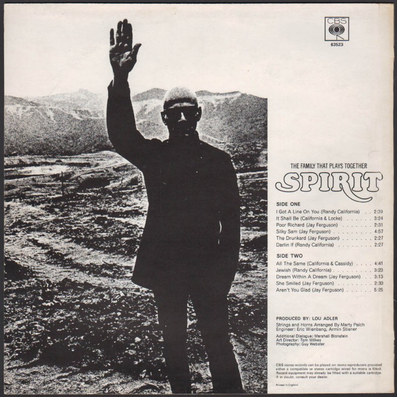 The Family Plays Together - 1969 UK CBS label 11-track LP