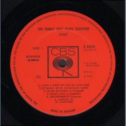 The Family Plays Together - 1969 UK CBS label 11-track LP